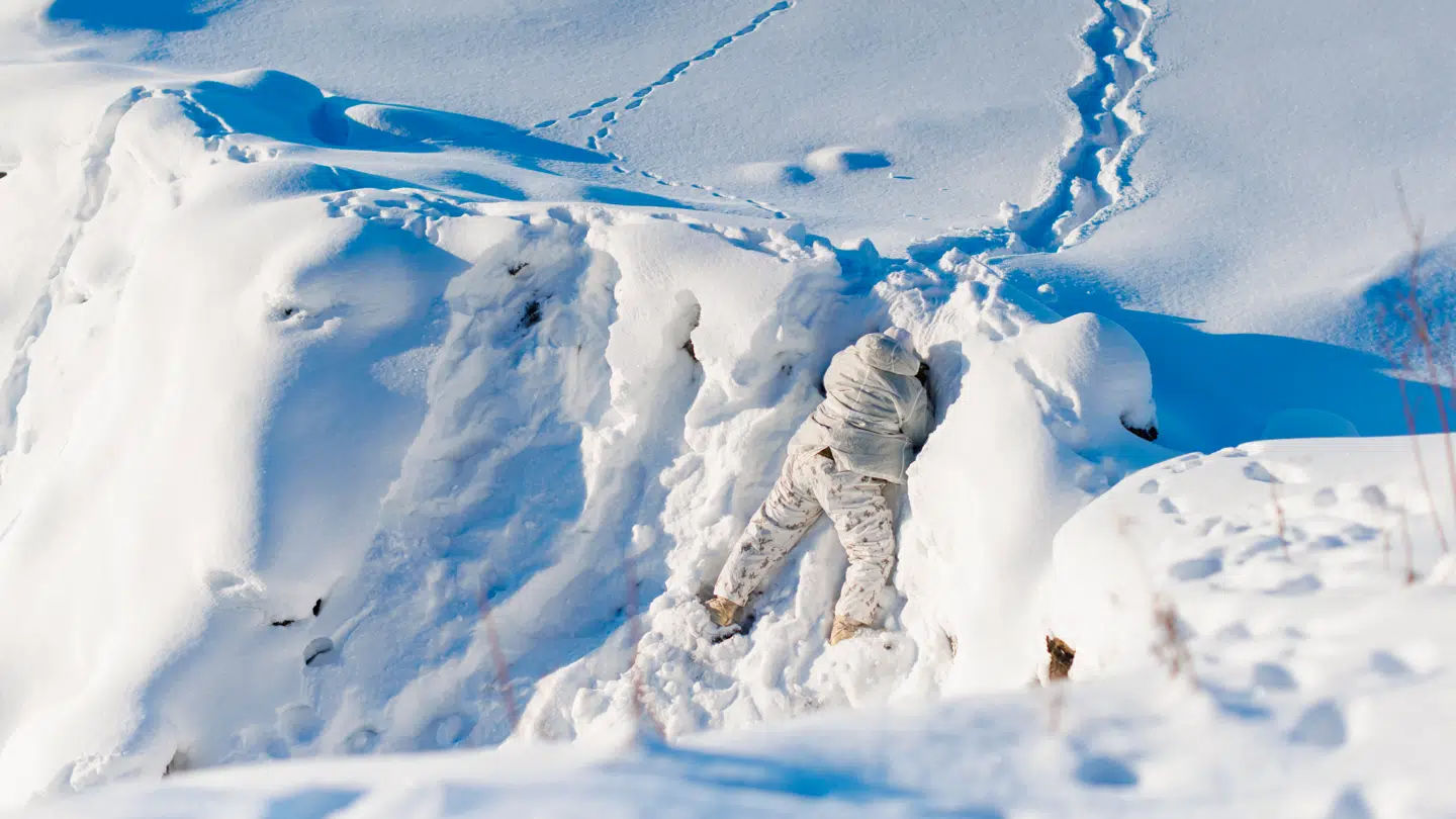 Canadisk marinesoldat under en øvelse.