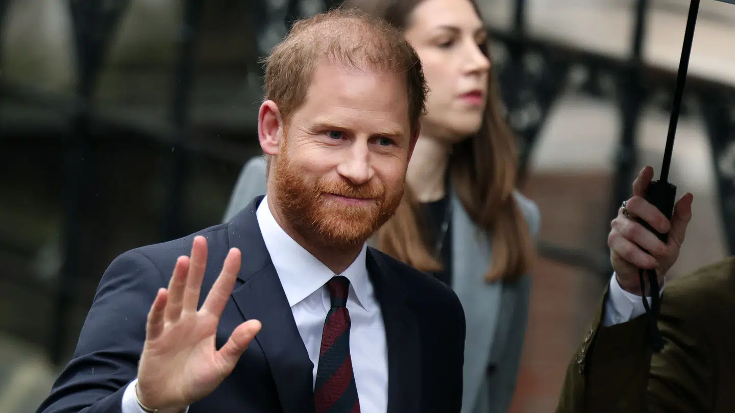 Prins Harry, da han onsdag ankom til retten i London.