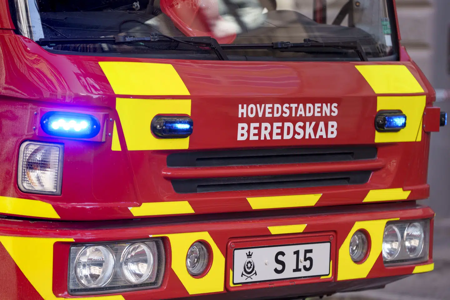Hovedstadens Beredskab er til stede ved et autoværksted i København, hvor der er opstået brand onsdag. (Arkivfoto).