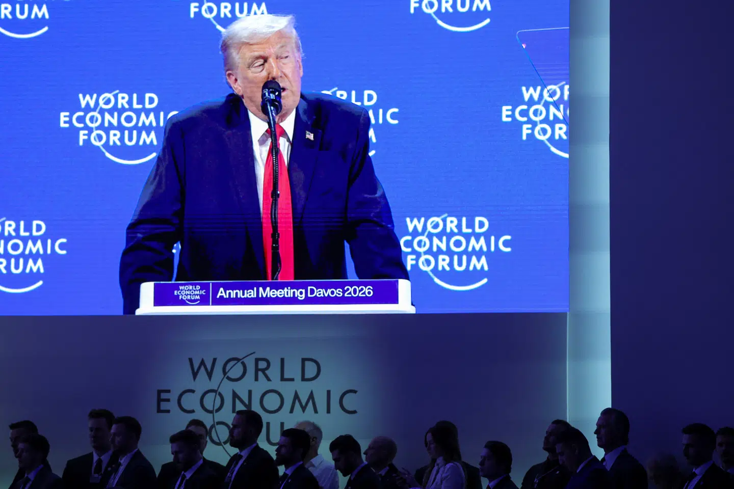 Donald Trump holder onsdag eftermiddag tale under World Economic Forum i Davos i Schweiz.