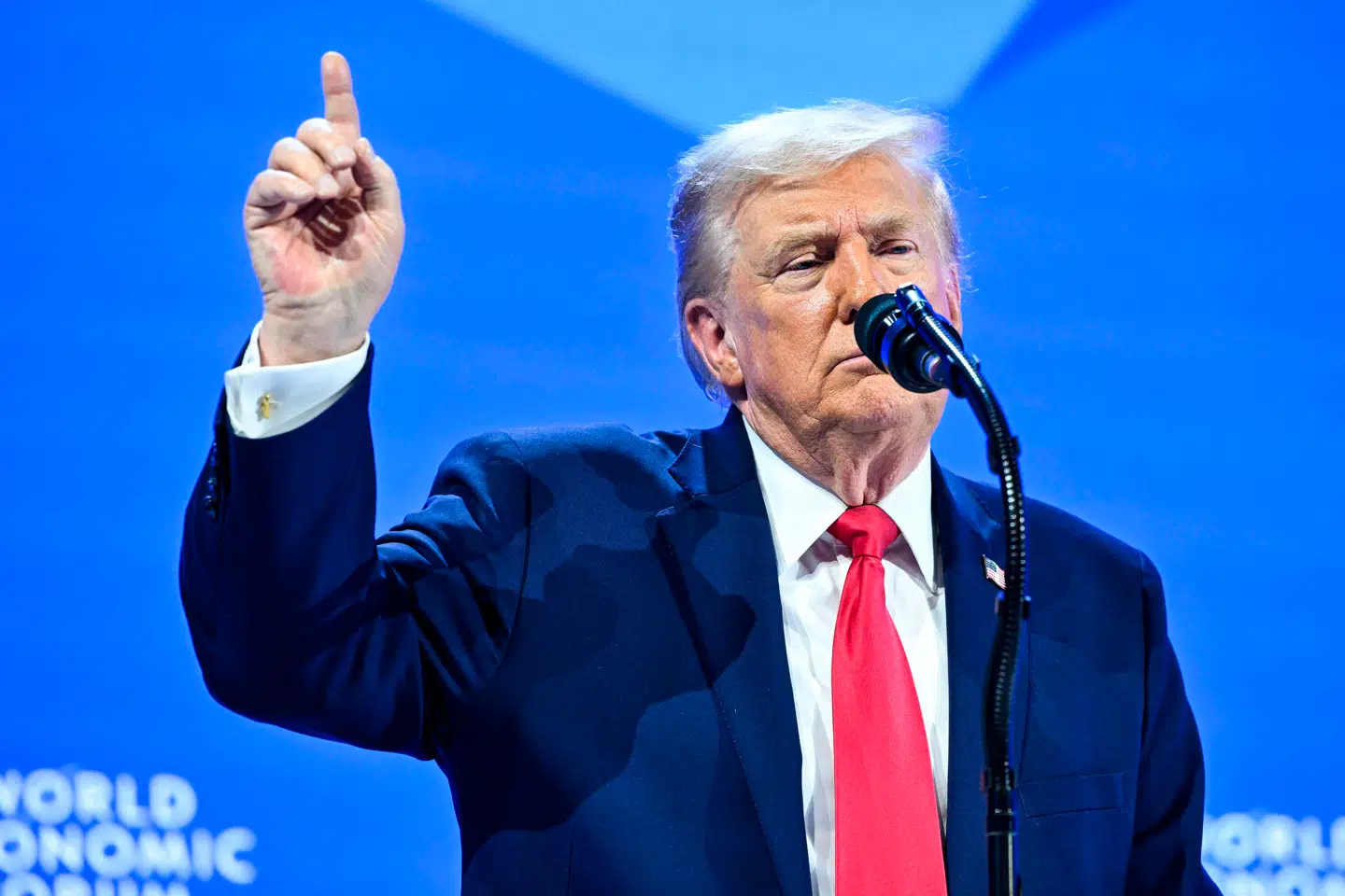 USAs præsident, Donald Trump, talte i over en time på World Economic Forum onsdag.