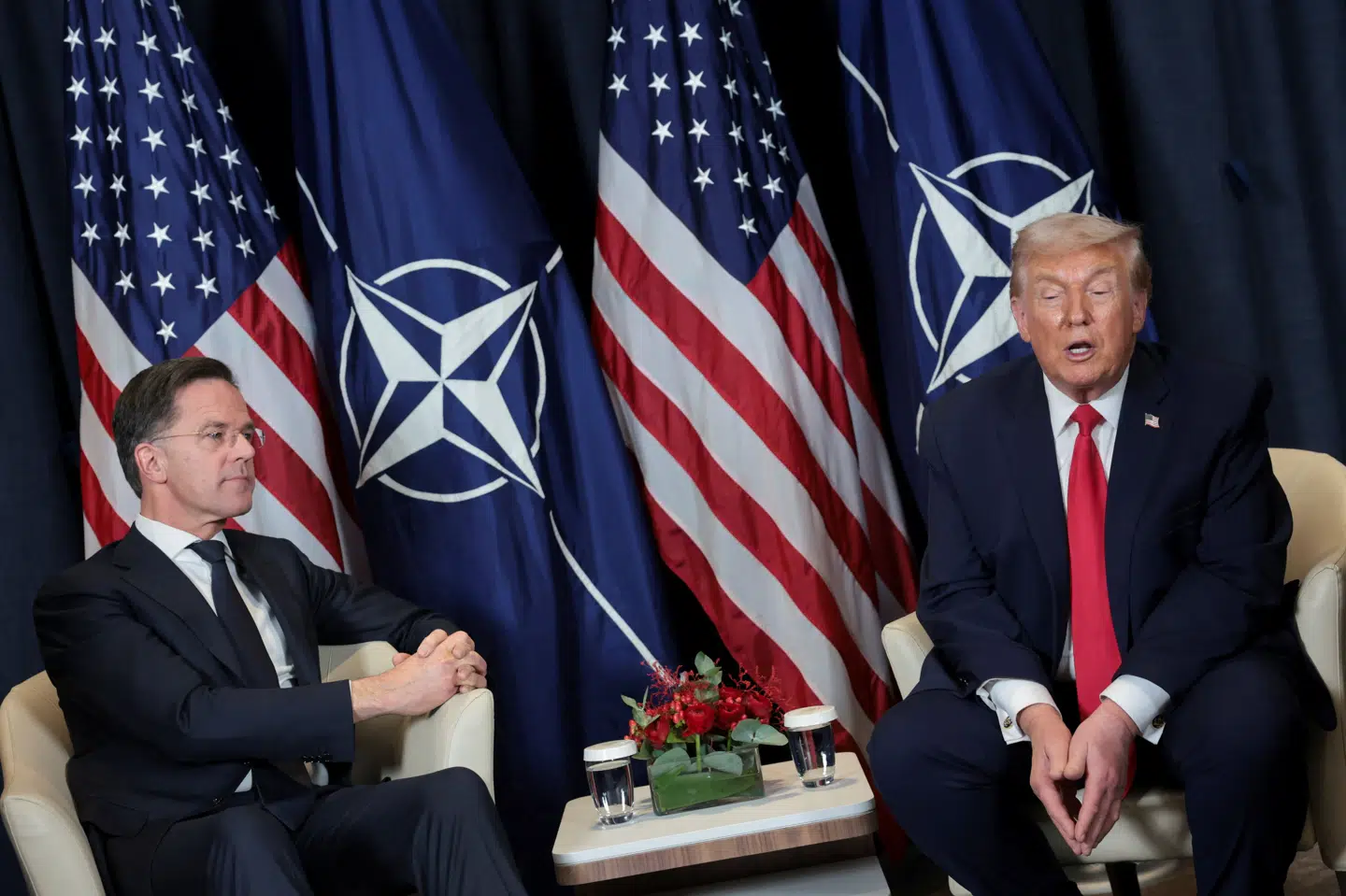 Donald Trumps møde med Mark Rutte fandt sted onsdag aften i forbindelse med World Economic Forum i Davos.