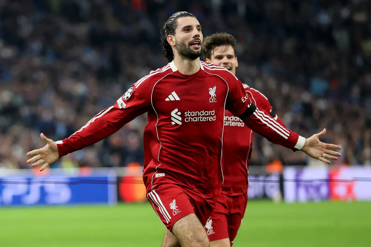 Dominik Szoboszlai lavede sit syvende sæsonmål på tværs af alle turneringer i sejren over Marseille.