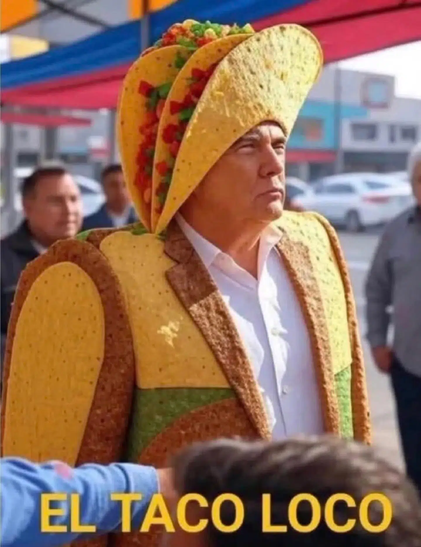 Her ses et af mange eksempler på billeder fra de sociale medier, der håner Donald Trump.