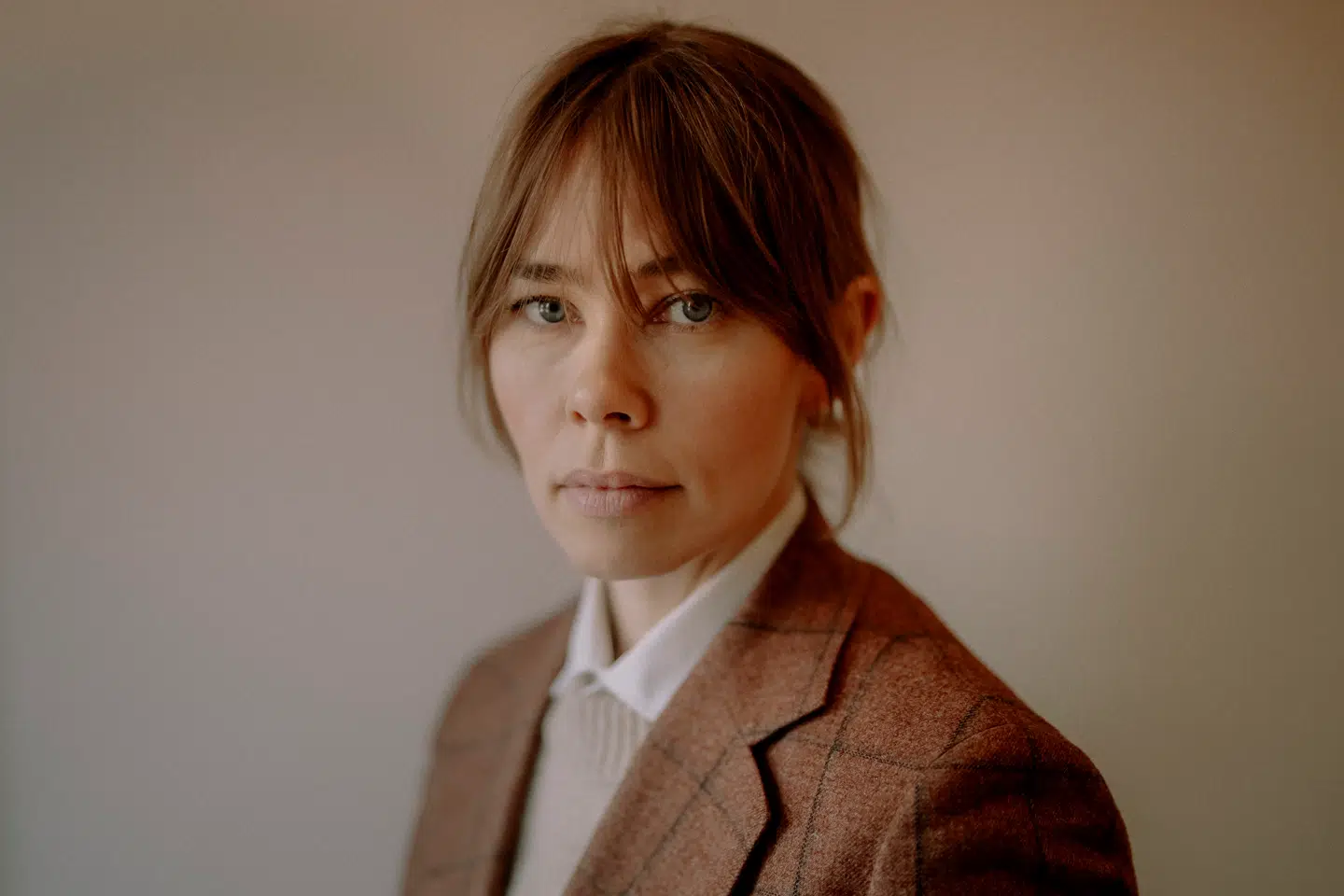 Det var først, da Birgitte Hjort Sørensen holdt op med at fokusere på sig selv og besluttede at lukke øjnene foran spejlet, at hun begyndte at få det bedre. Her fotograferet på Statens Museum for Kunst.