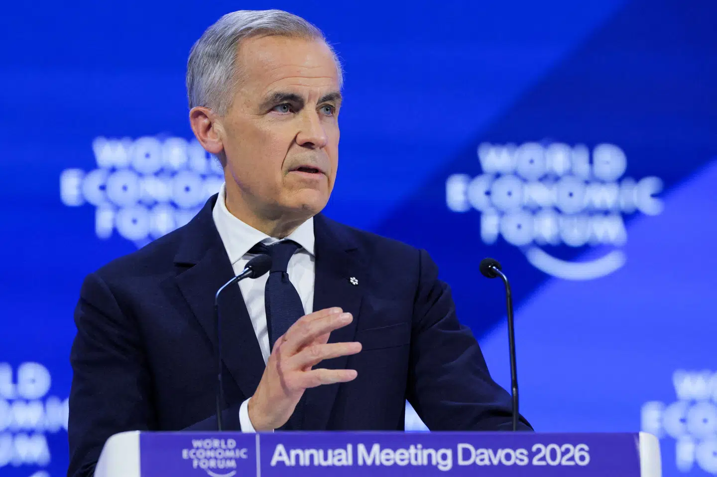 Canadas premierminister, Mark Carney, holdt en omdiskuteret tale på World Economic Forum i Davos. Her talte han blandt andet om en vestlig verden uden amerikansk lederskab. (Arkivfoto).