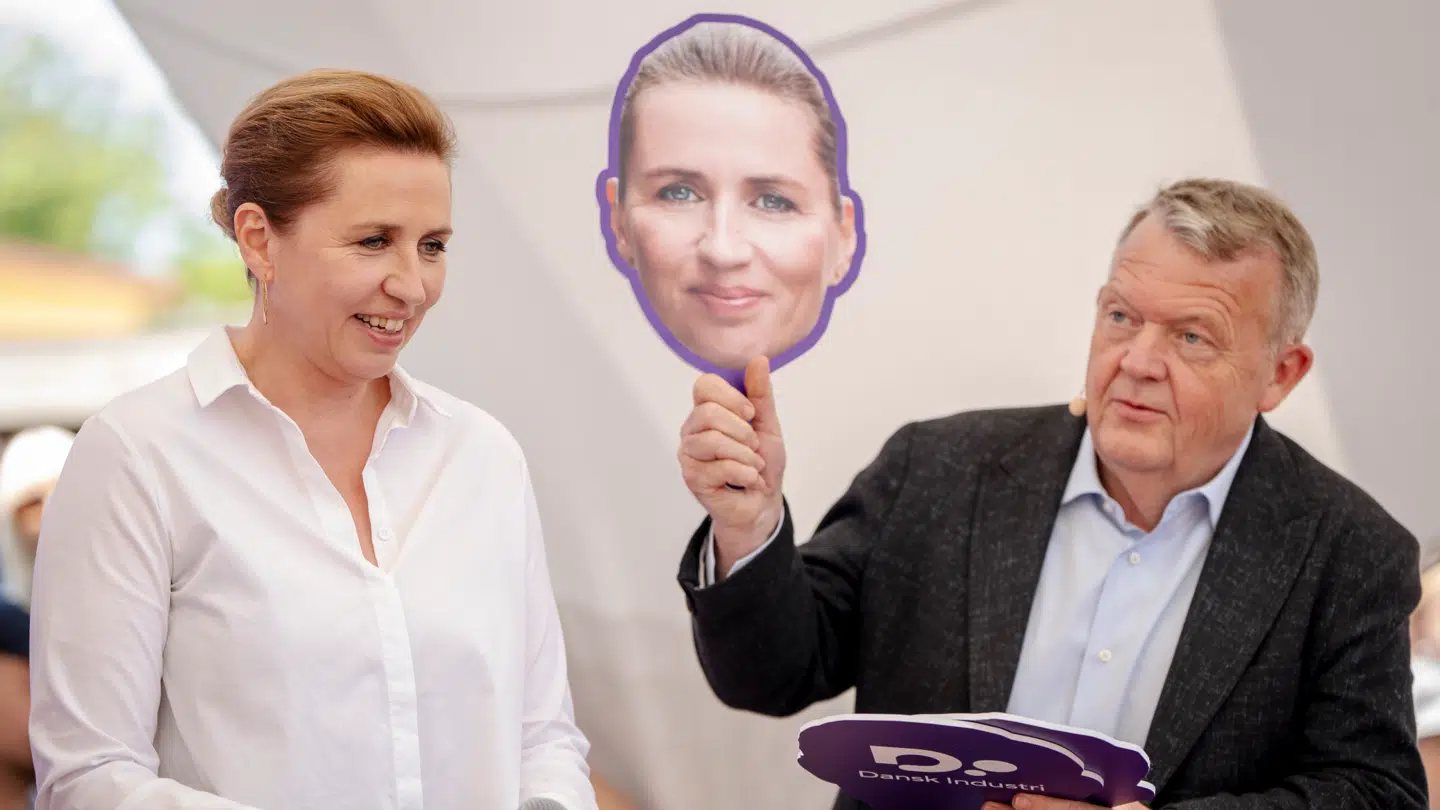 Statsminister Mette Frederiksen (S) og udenrigsminister Lars Løkke Rasmussen (M) kan begge glæde sig over fremgang i ny meningsmåling.