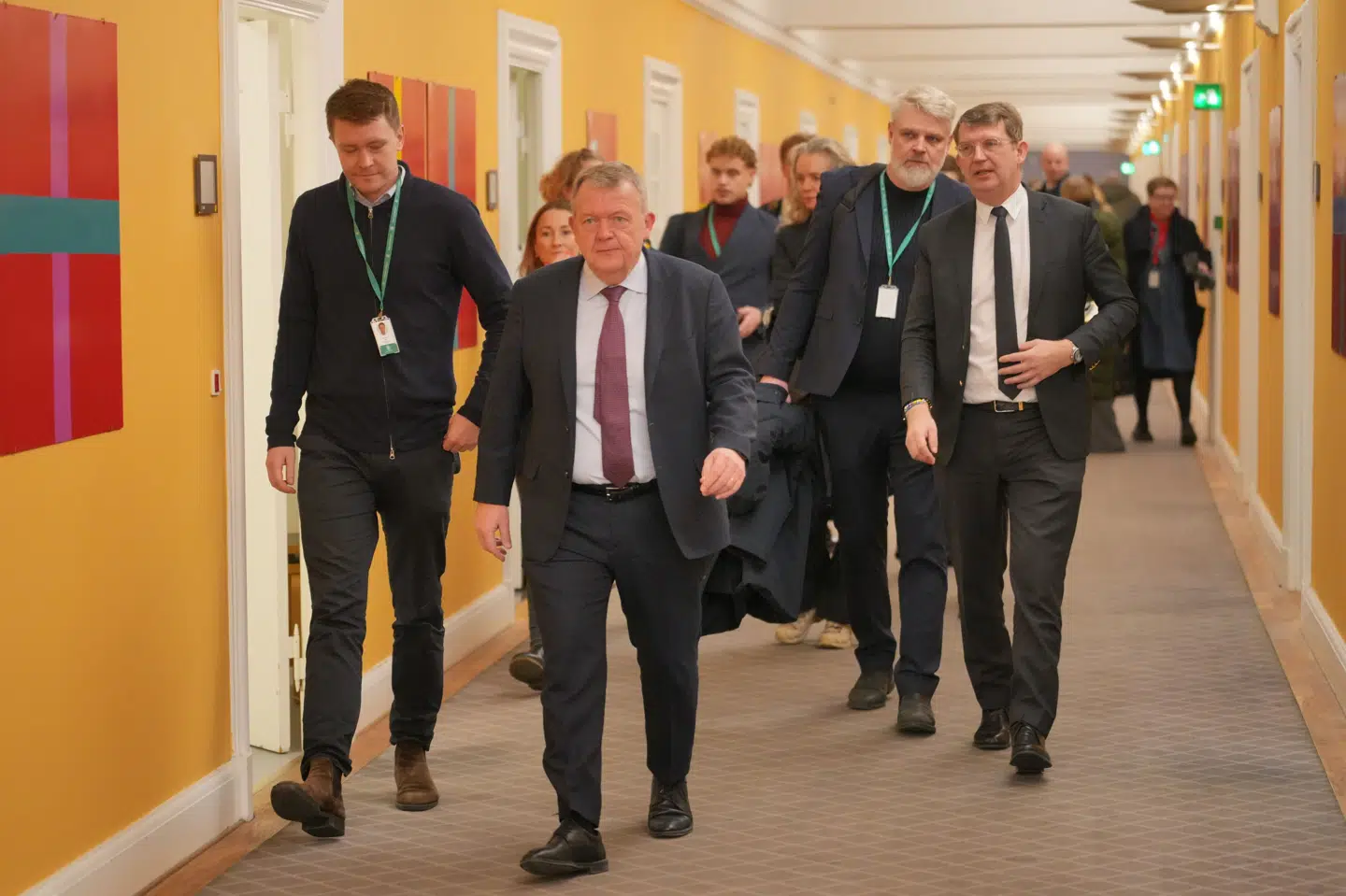 Udenrigsminister Lars Løkke Rasmussen (M) og forsvarsminister Troels Lund Poulsen (V) gav fredag Folketinget en status på sagen om Grønlands fremtid.