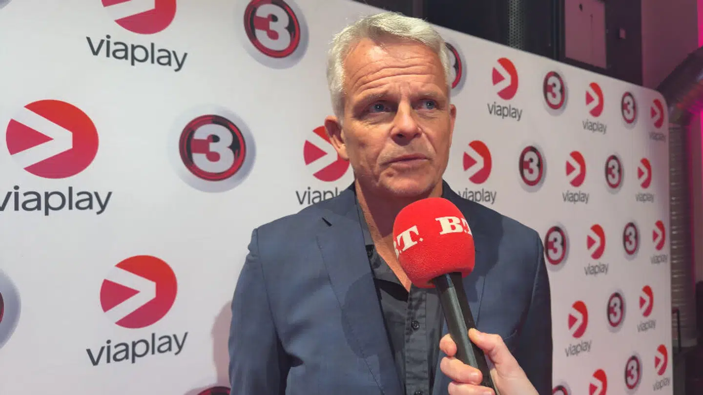 B.T. møder tv-vært Jakob Kjeldbjerg til Viaplays forårspræsentation i Pressen i København, fredag 23. januar. Foto: Maja Østergaard