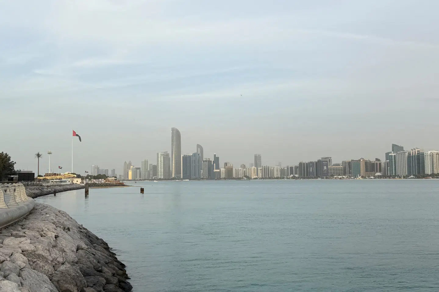 Billede af Abu Dhabi den 23. januar. Det er her, russiske, amerikanske og ukrainske embedsmænd fredag har afholdt møde om territorier. (Arkivfoto).