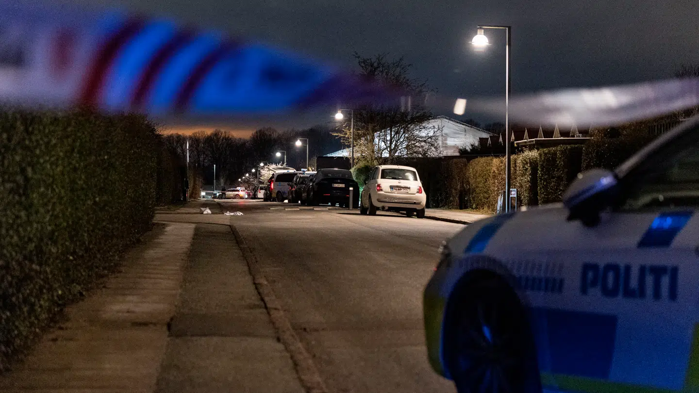 Politiet har afspærret et område på Knudsbølvej i Rødovre fredag den 23. januar 2026