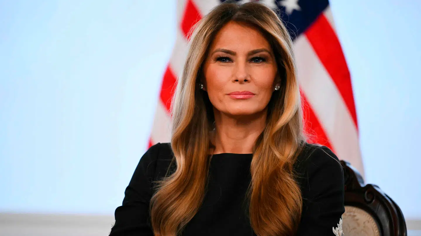 Her ses den amerikanske førstedame, Melania Trump, den 24. december sidste år.