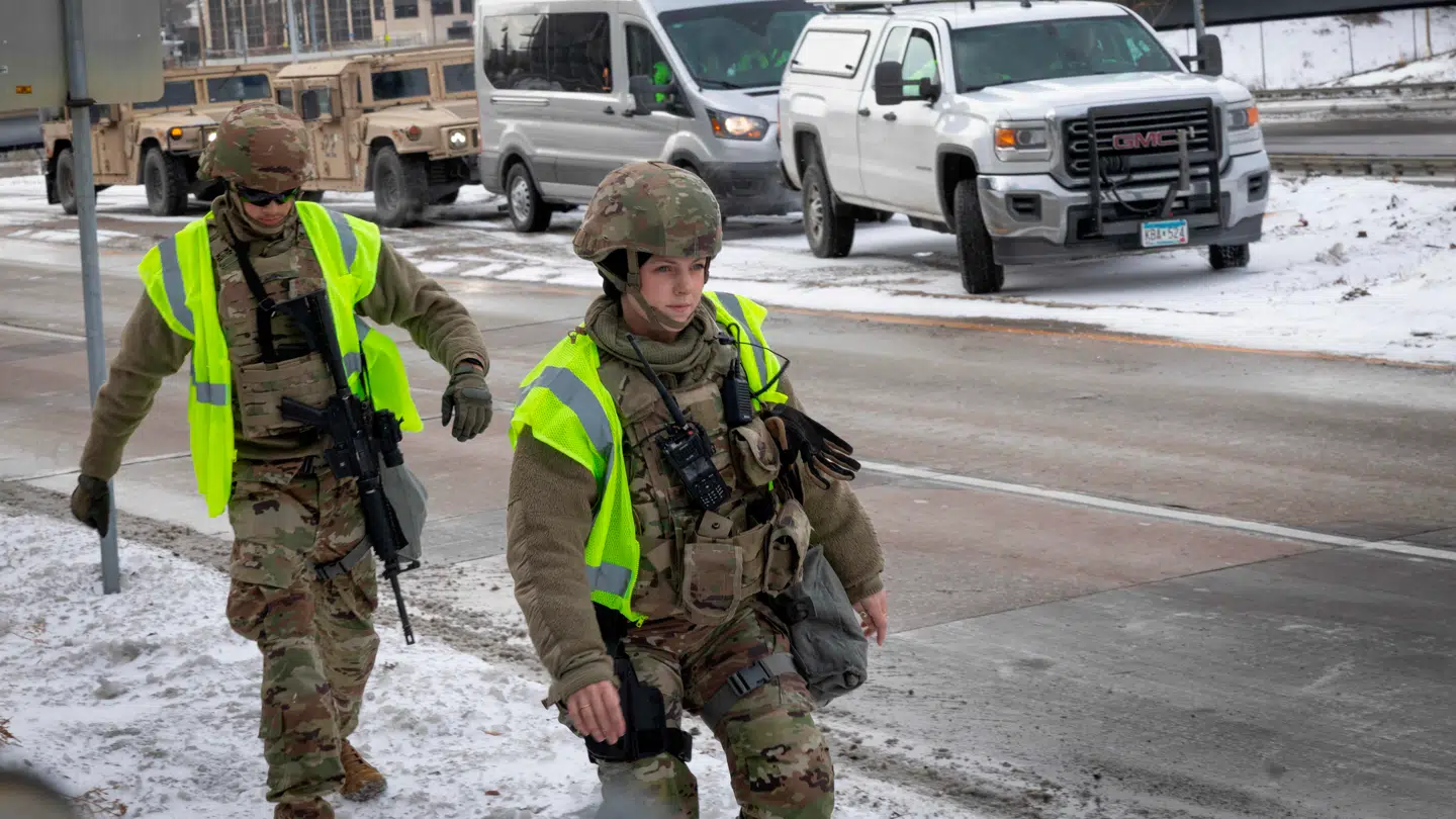 Arkivfoto. Nationalgarden var også sat ind i Minneapolis forud for demonstrationer den 17. januar 2026. Det var kort efter, at grænsepolitiet skød en kvinde i byen.