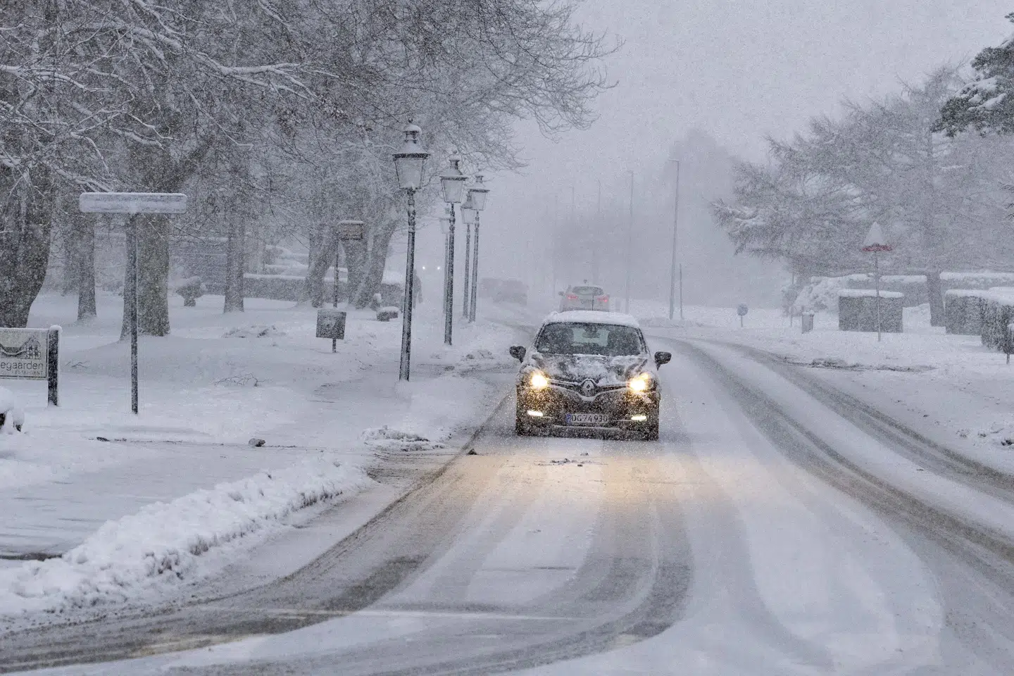 De sydlige dele af Danmark vil mandag blive påvirket af snevejr og snefygning. (Arkivfoto).