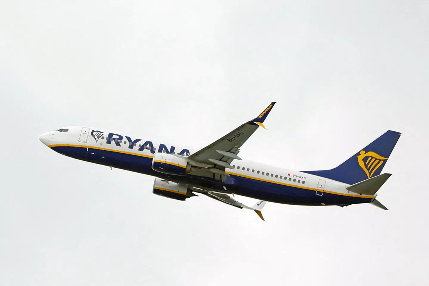 Ryanair forventer et samlet passagertal på næsten 208 millioner for det regnskabsår, som slutter ved udgangen af marts. (Arkivfoto).