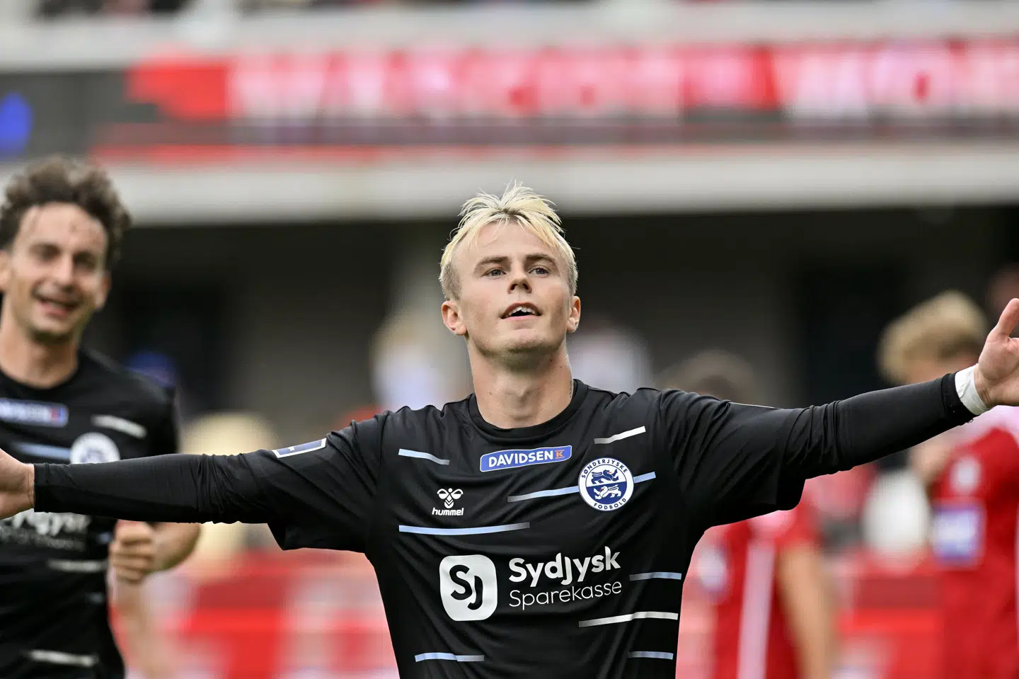 Kristall Ingason var den ene af målscorerne, da Sønderjyske lige før vinterpausen slog FC København. (Arkivfoto).