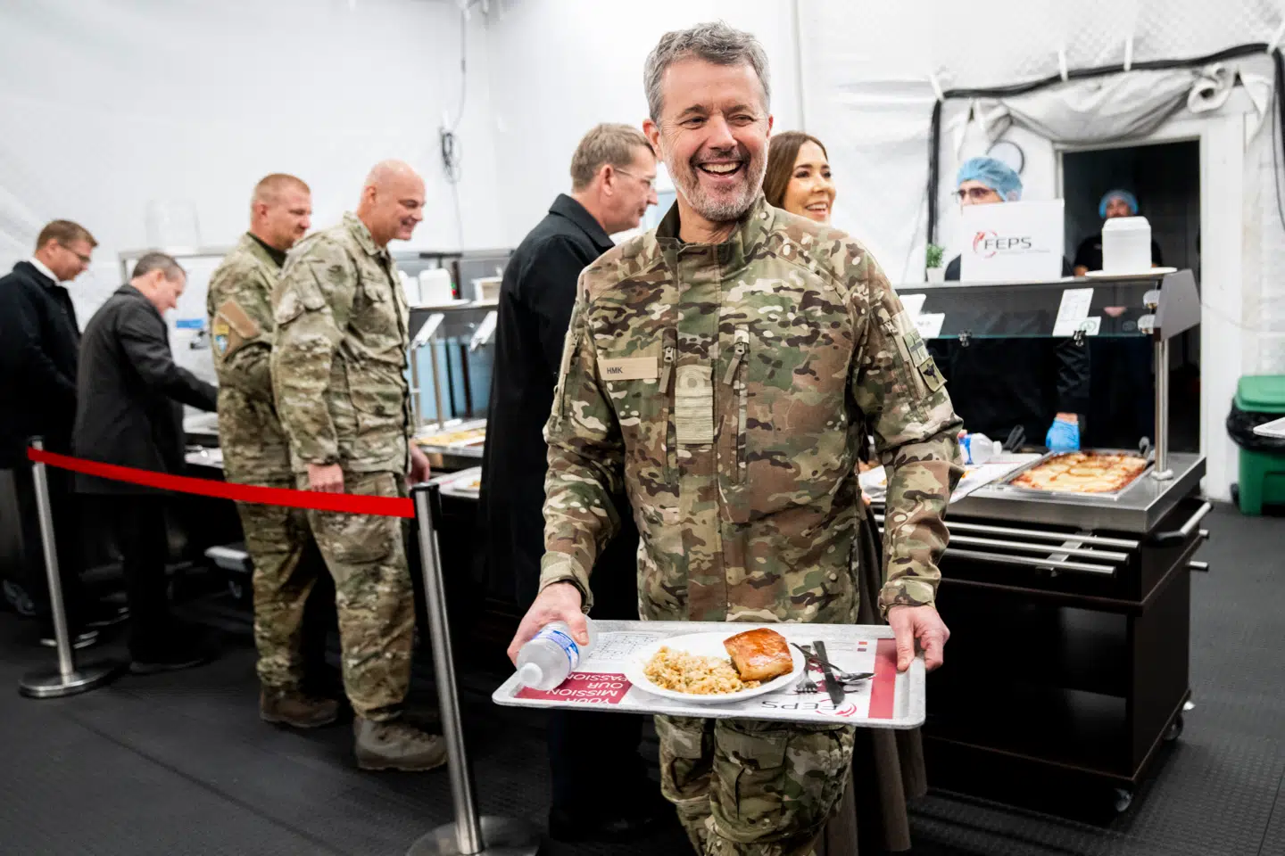 Kong Frederik og dronning Mary besøgte den danske militærlejr Camp Valdemar i Adazi i Letland i forbindelse med statsbesøget i oktober.
