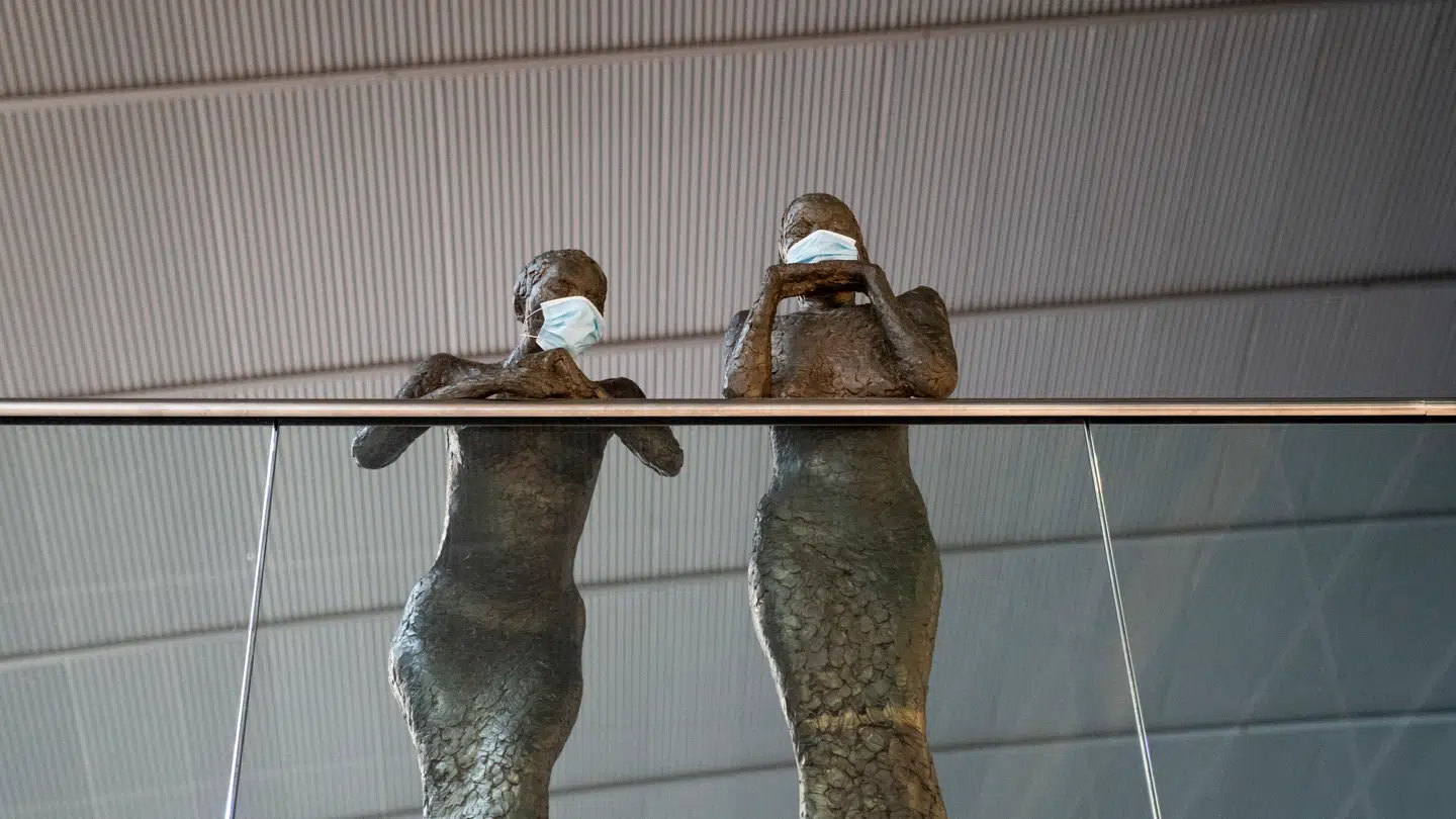 Arkivfoto fra Københavns Lufthavn under covid-19 nedlukningen, hvor alle rejser til udlandet blev frarådet.