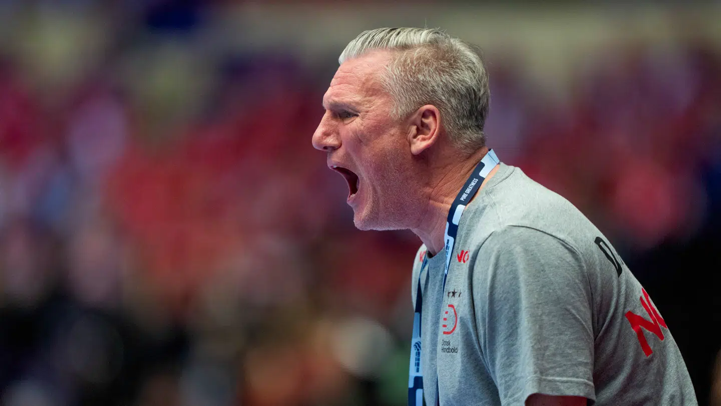 Nikolaj Jacobsen under mandagens kamp.