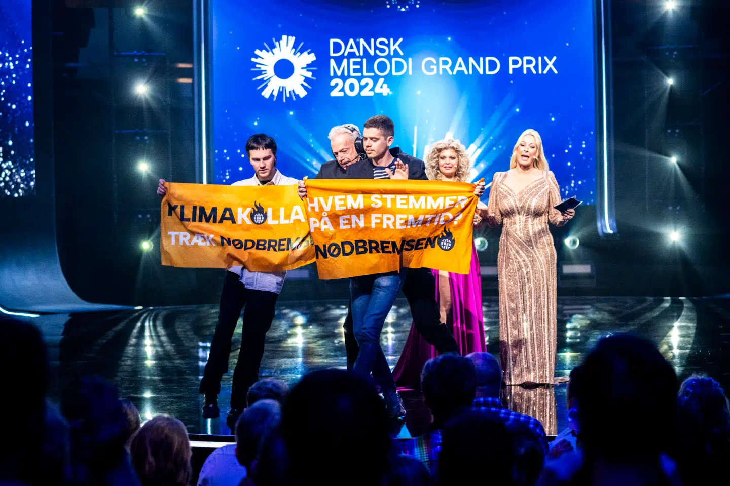 Aktivister afbrød showet i 2024.