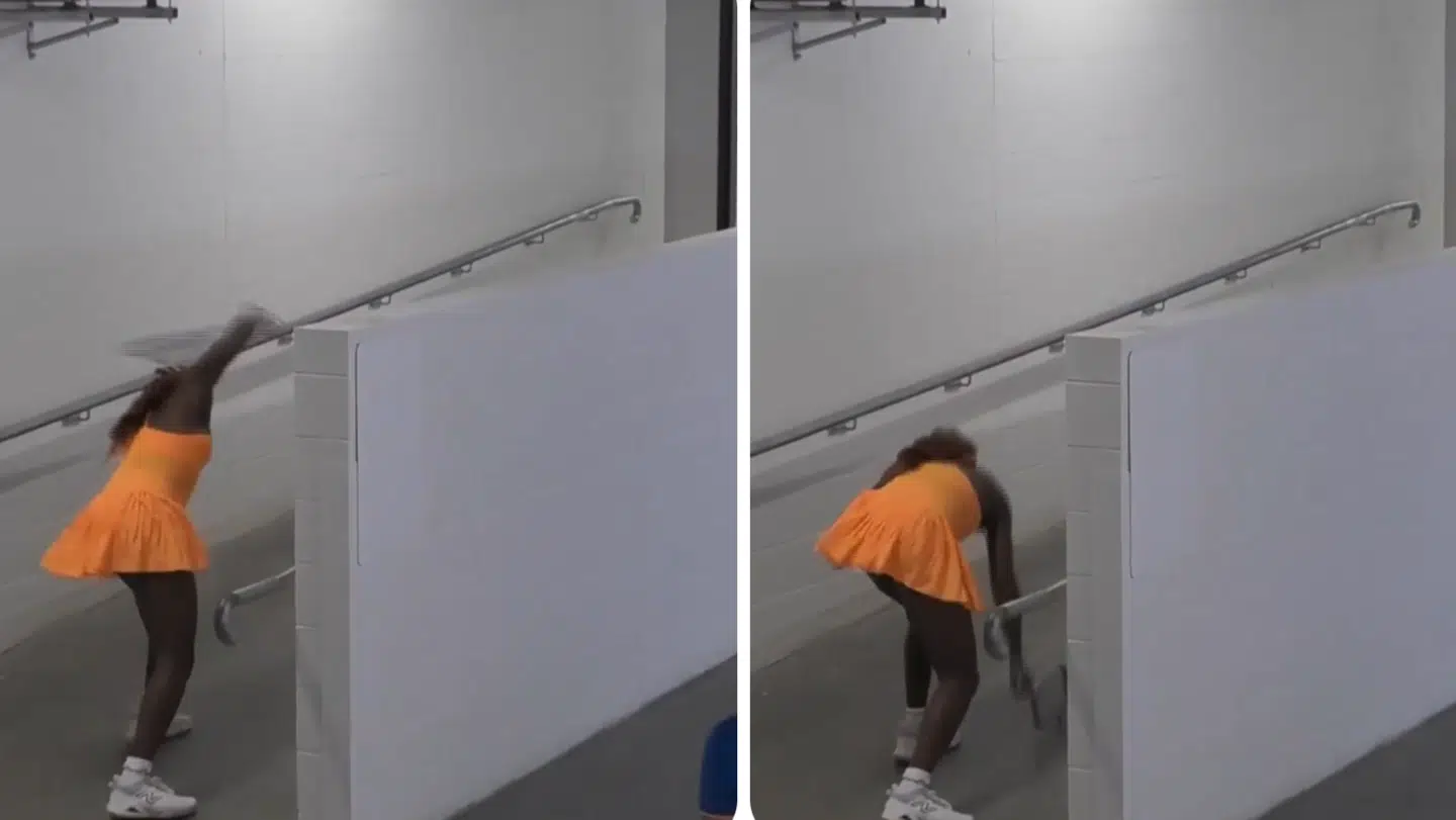 Coco Gauffs frustrationer gik ud over hendes ketcher, efter hun røg ud af Australian Open.