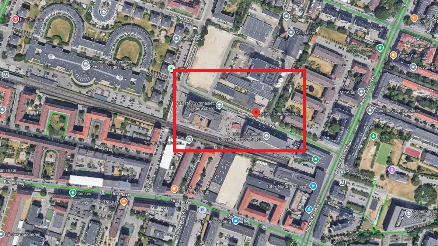 Det var her, tyveriet fandt sted.