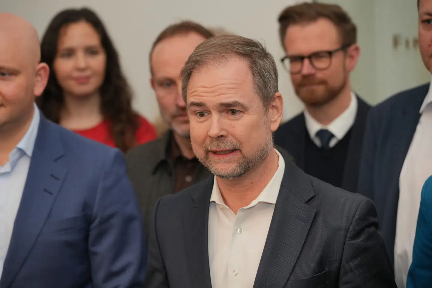 Finansminister Nicolai Wammen (S) præsenterer en aftale om sænke fødevaremomsen i 2028 i Finansministeriet.