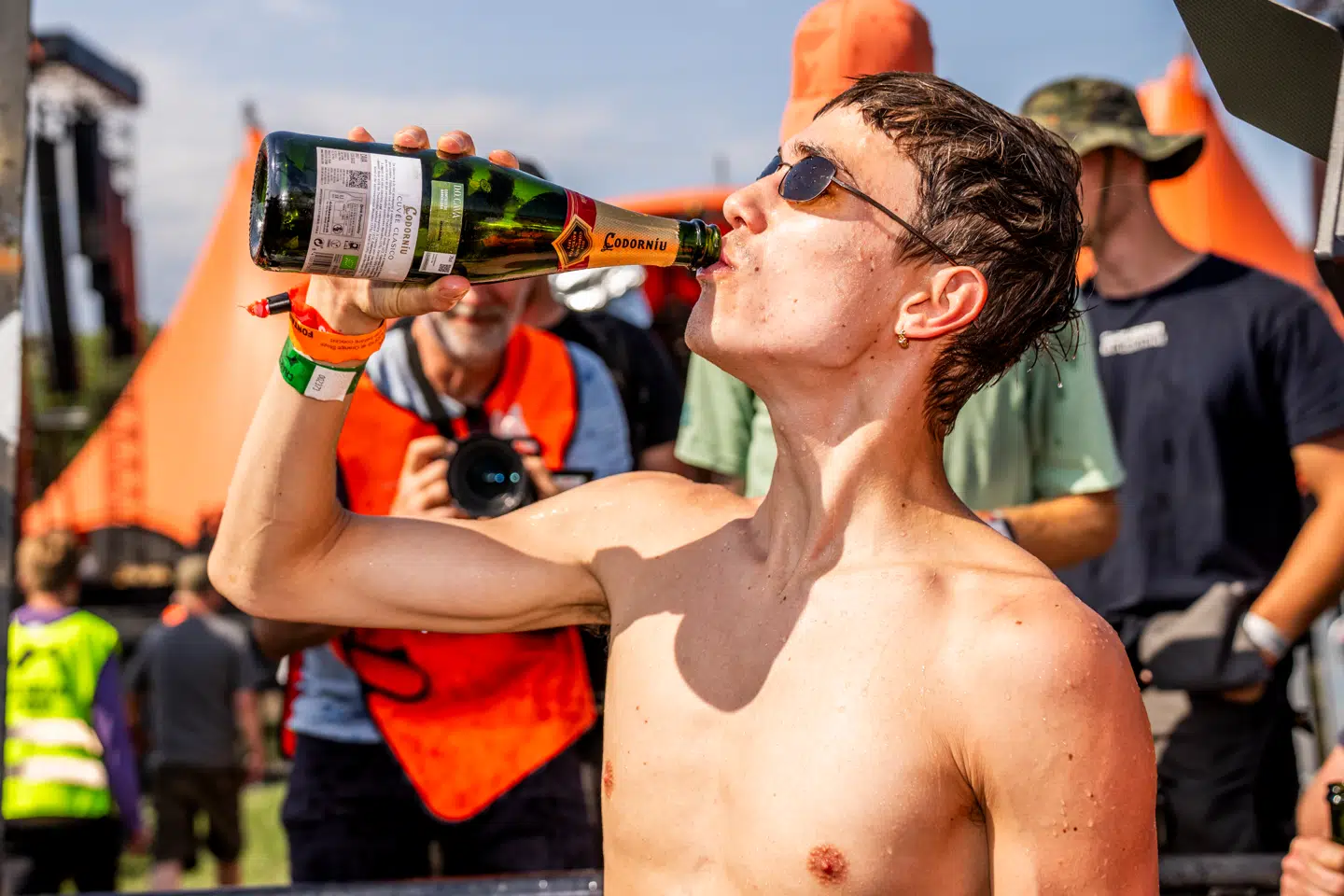 Arkiv. Roskilde Festival forbyder fremover glasemballage og billige plastikpavilloner.