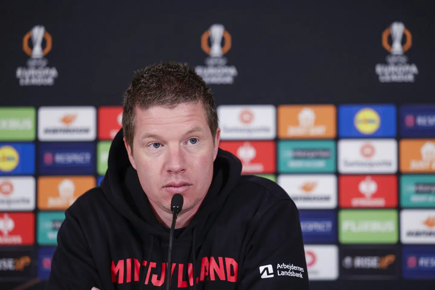 Mike Tullberg må se bort fra blandt andre sin topscorer og sin midtbanedirigent samt januartilgangene Mikael Uhre og Junior Ze mod Dinamo Zagreb. (Arkivfoto).