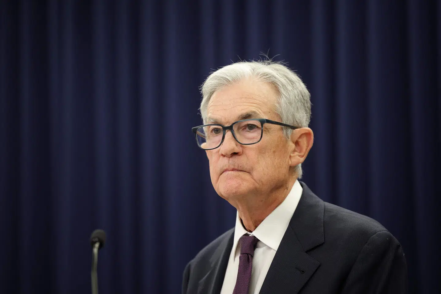 Jerome Powells periode som chef for den amerikanske centralbank udløber i maj. (Arkivfoto).