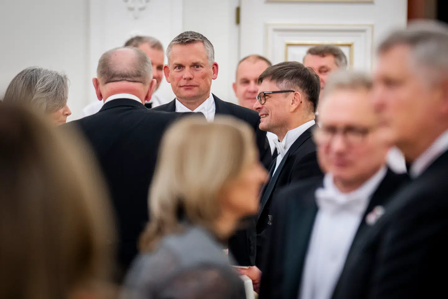 Astronaut Andreas Mogensen ved en statsbanket på Præsidentpaladset i Vilnius.