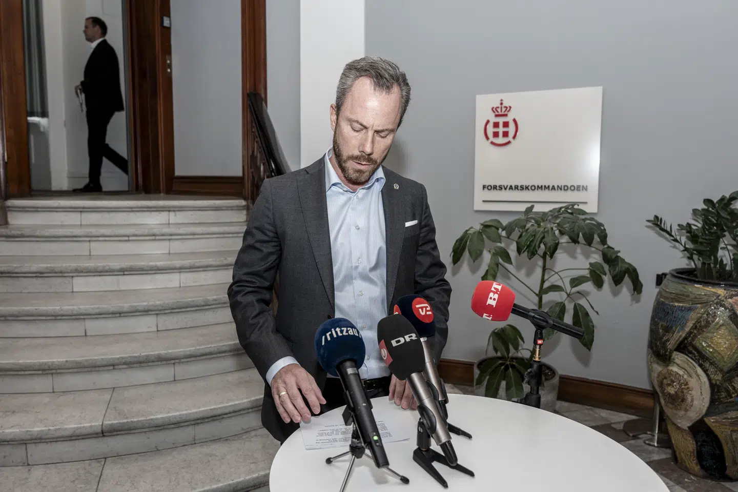 Daværende forsvarsminister Jakob Ellemann-Jensen (V) endte med at hjemsende sit ministeriums departementschef i Elbit-sagen. (Arkivfoto).