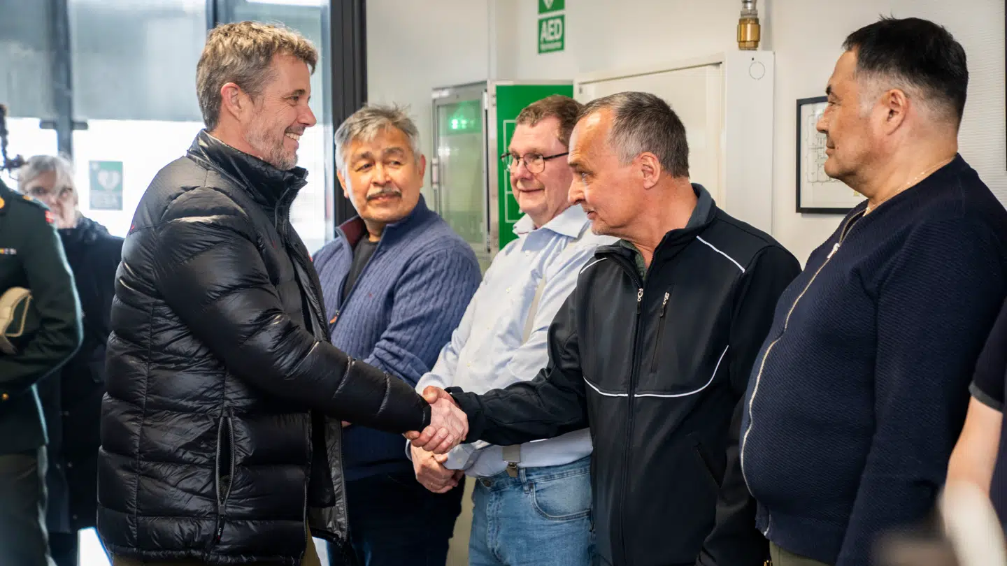 Kong Frederik under sit besøg i Nuuk i 2025.