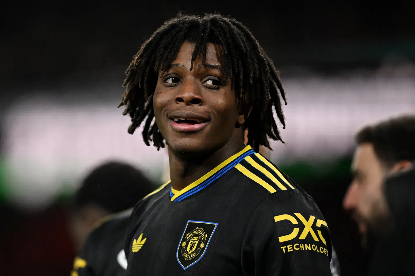 Patrick Dorgu scorede et drømmemål i Manchester Uniteds sejr over Arsenal, men danskeren sluttede kampen med en skade. (Arkivfoto).