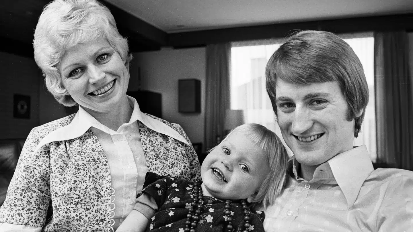 Hjemme hos familien Heick i 1974.