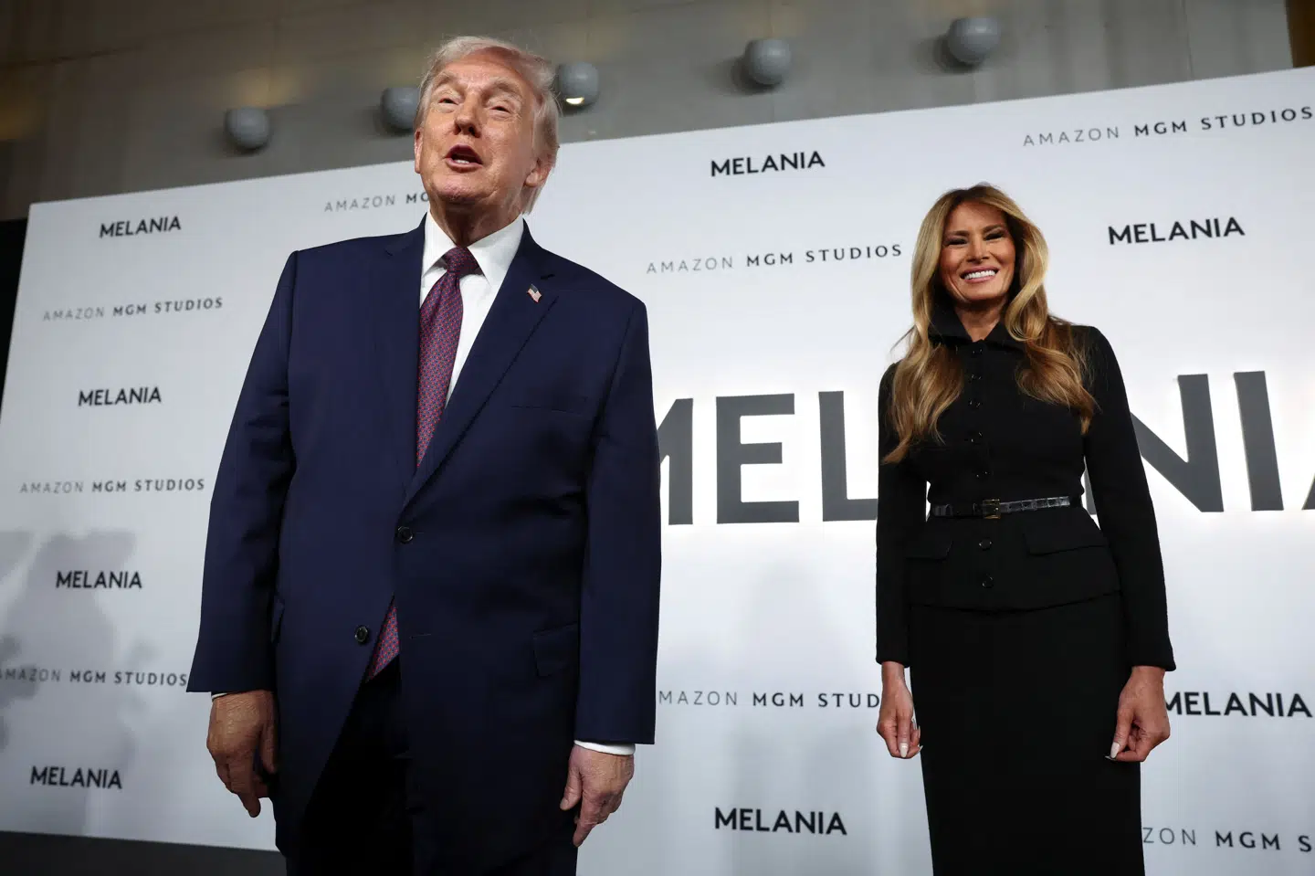 Præsident Donald Trump og førstedame Melania Trump deltager i premiere på filmen "Melania" tidligere på ugen i John F. Kennedy Center for the Performing Arts i Washington D.C.