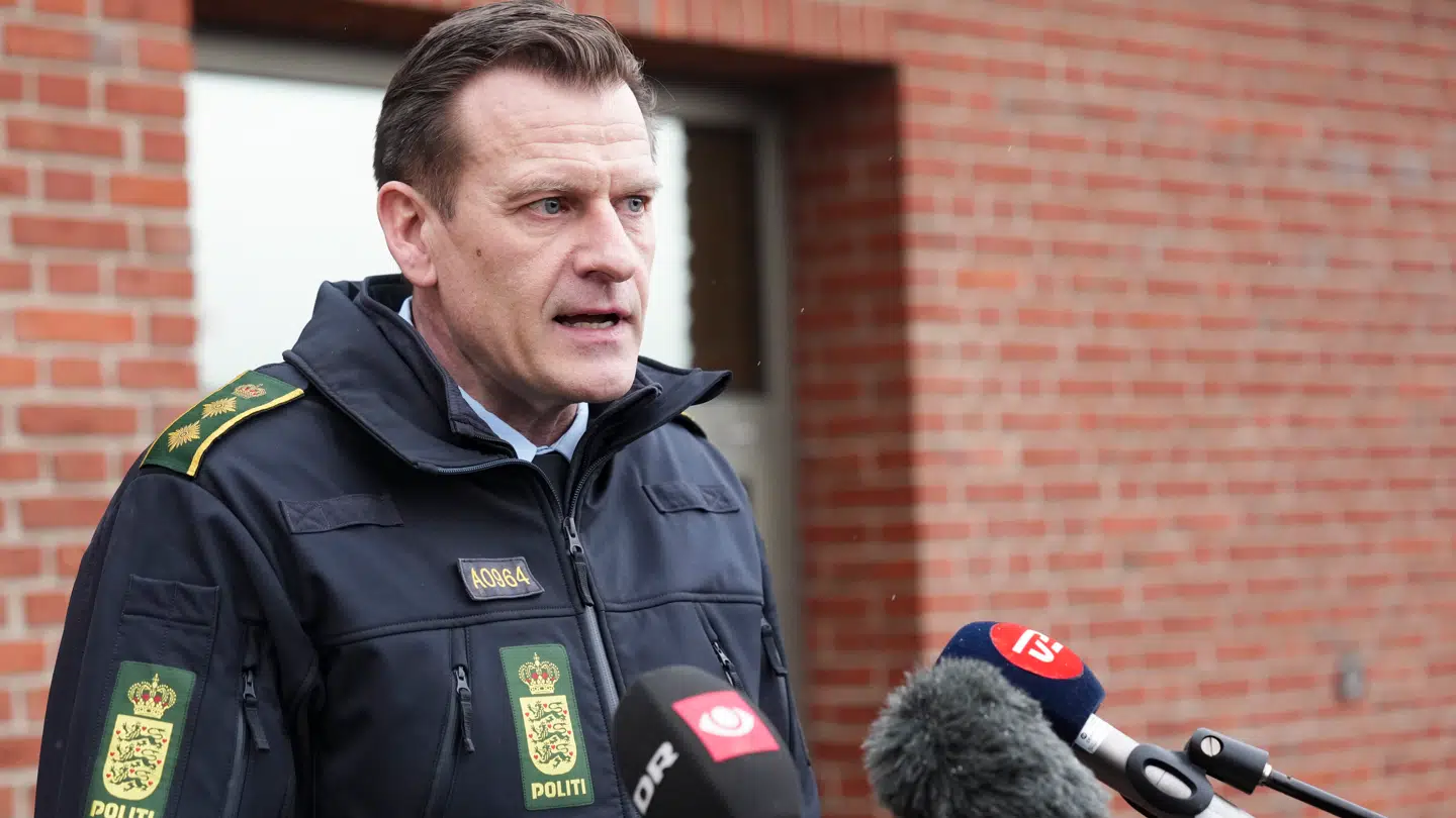 Politidirektør Frits Kjeldsen holdt pressemøde efter den alvorlige ulykke.