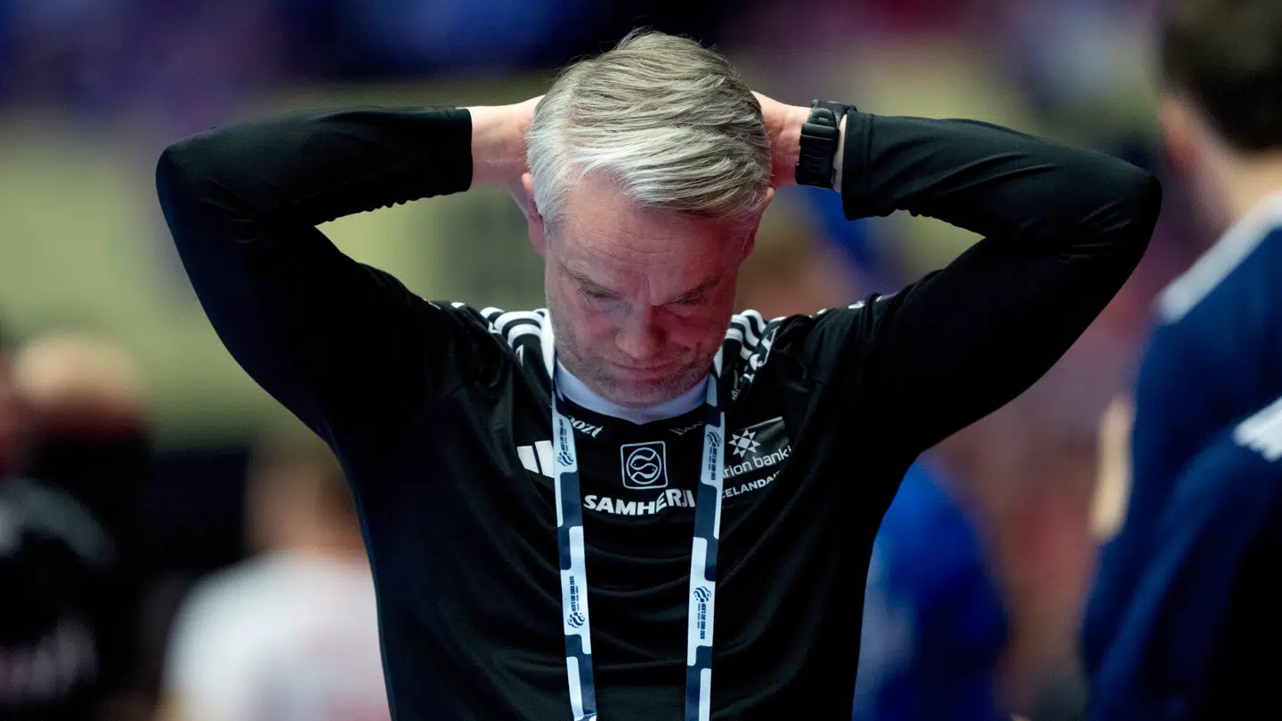 Islands landstræner, Snorri Guðjónsson, måtte se finalebilletten glippe.