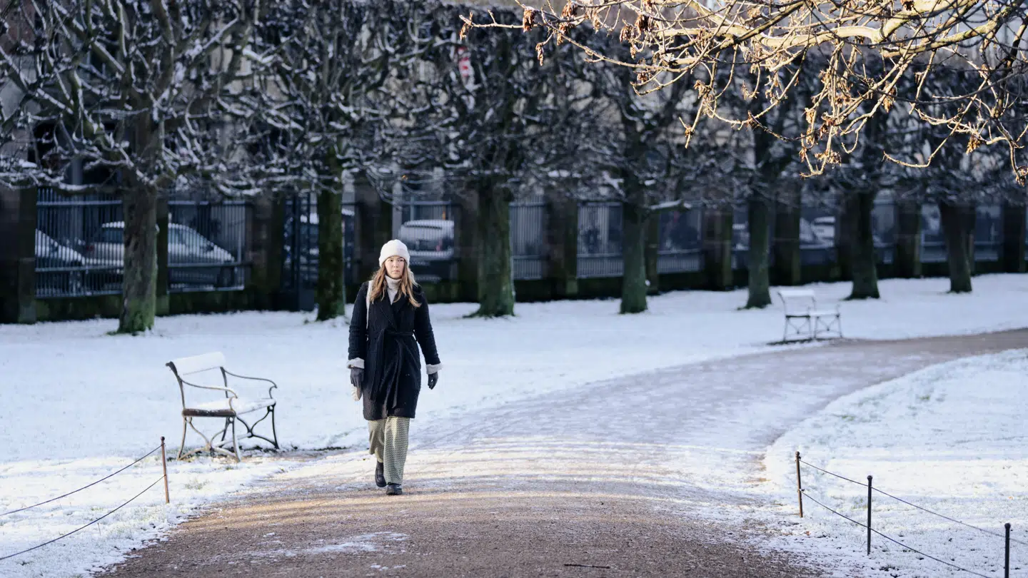 Søndag byder på bidende kulde og kraftig blæst i store dele af landet, hvor DMI oplyser om glatte veje og kuling ved kysterne.
