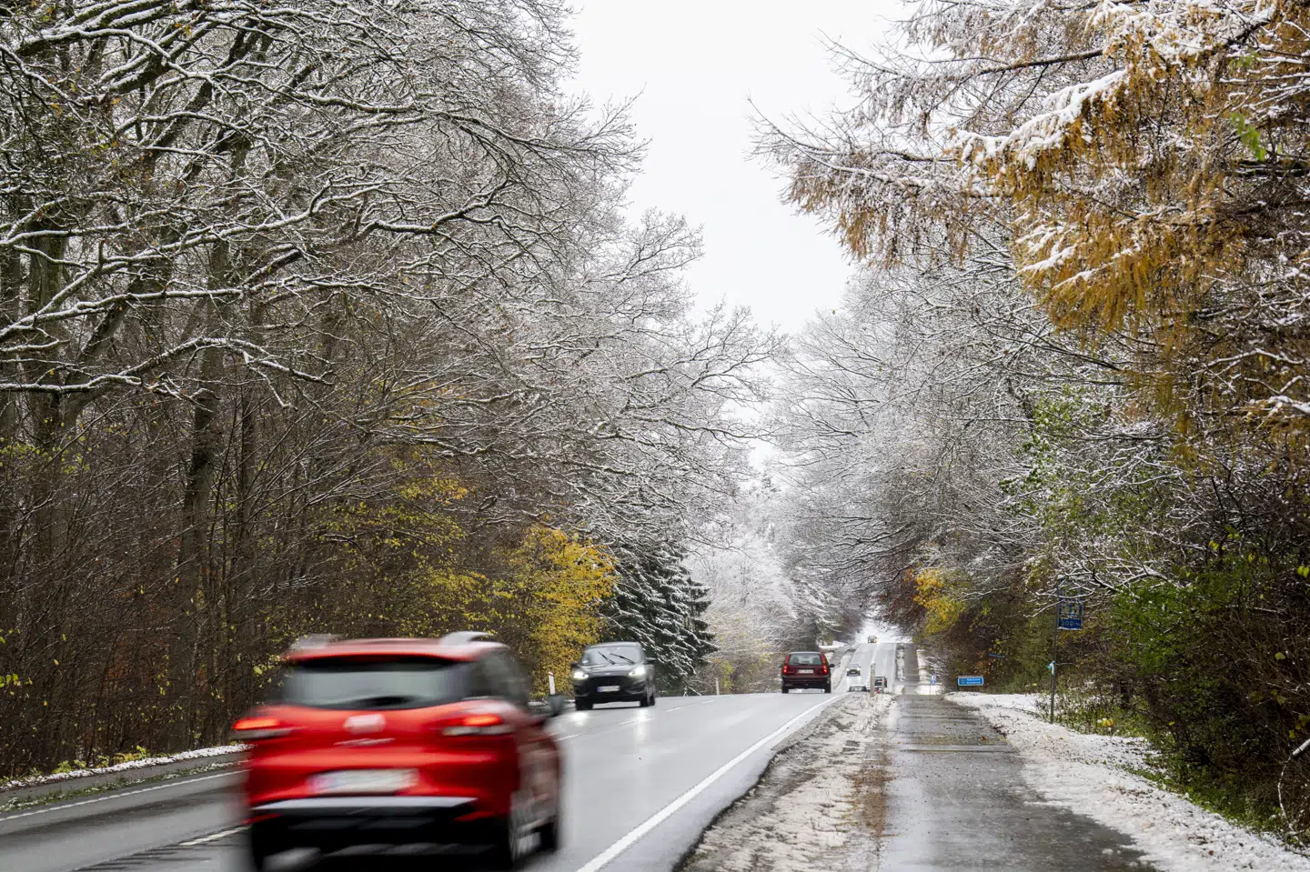 Prognoser fra DMI viser, at solskin, skyer og sne vil fordele sig nogenlunde jævnt over hele landet. (Arkivfoto).