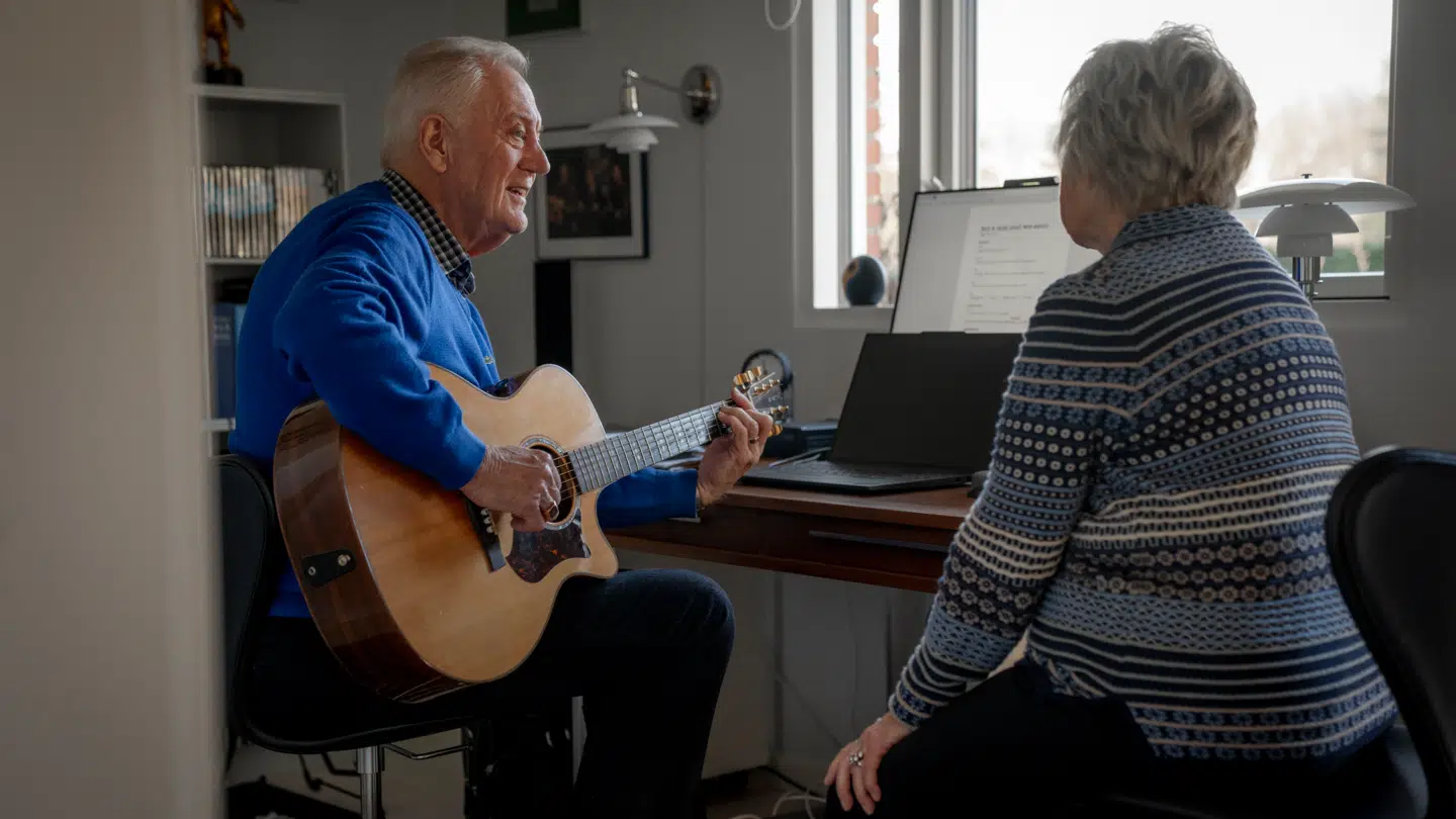 Keld og Hilda i deres hjem i Holte mandag den 19. januar 2026.