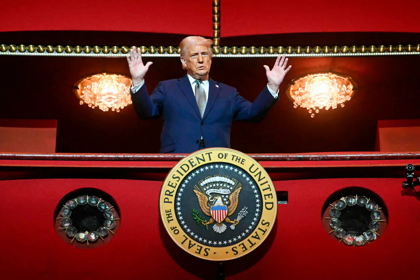 Donald Trump i marts sidste år. I december 2025 omdøbte Donald Trump Kennedy Center.