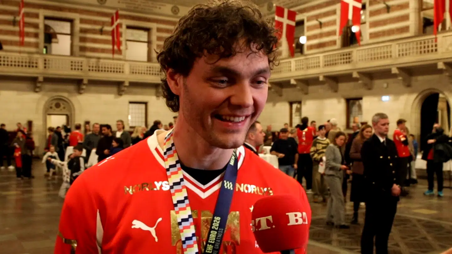 Niclas Kirkeløkke til guldfejring på Københavns Rådhus.