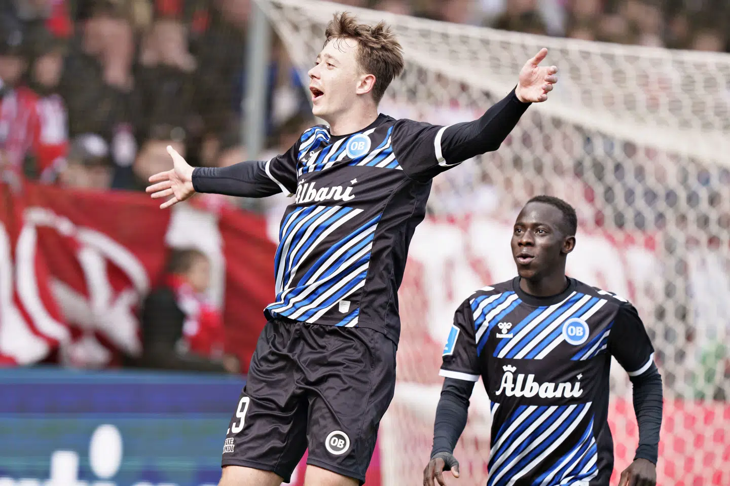 Den tidligere OB-profil Mads Frøkjær er efter et ophold i engelske Preston nu skiftet til Brøndby. (Arkivfoto).