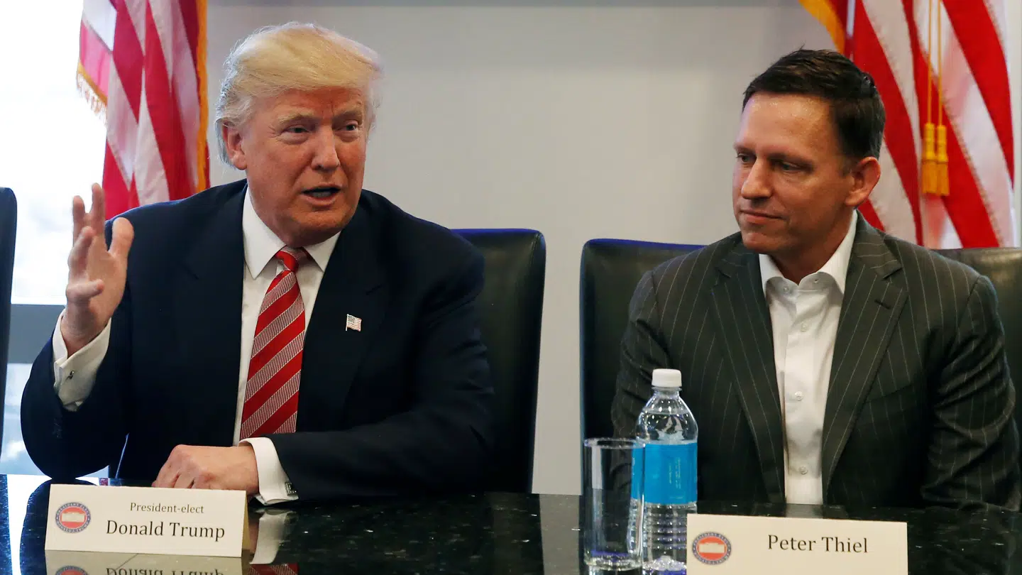 Peter Thiel støttede i 2016 og 2024 Donald Trump for at blive USAs præsident.
