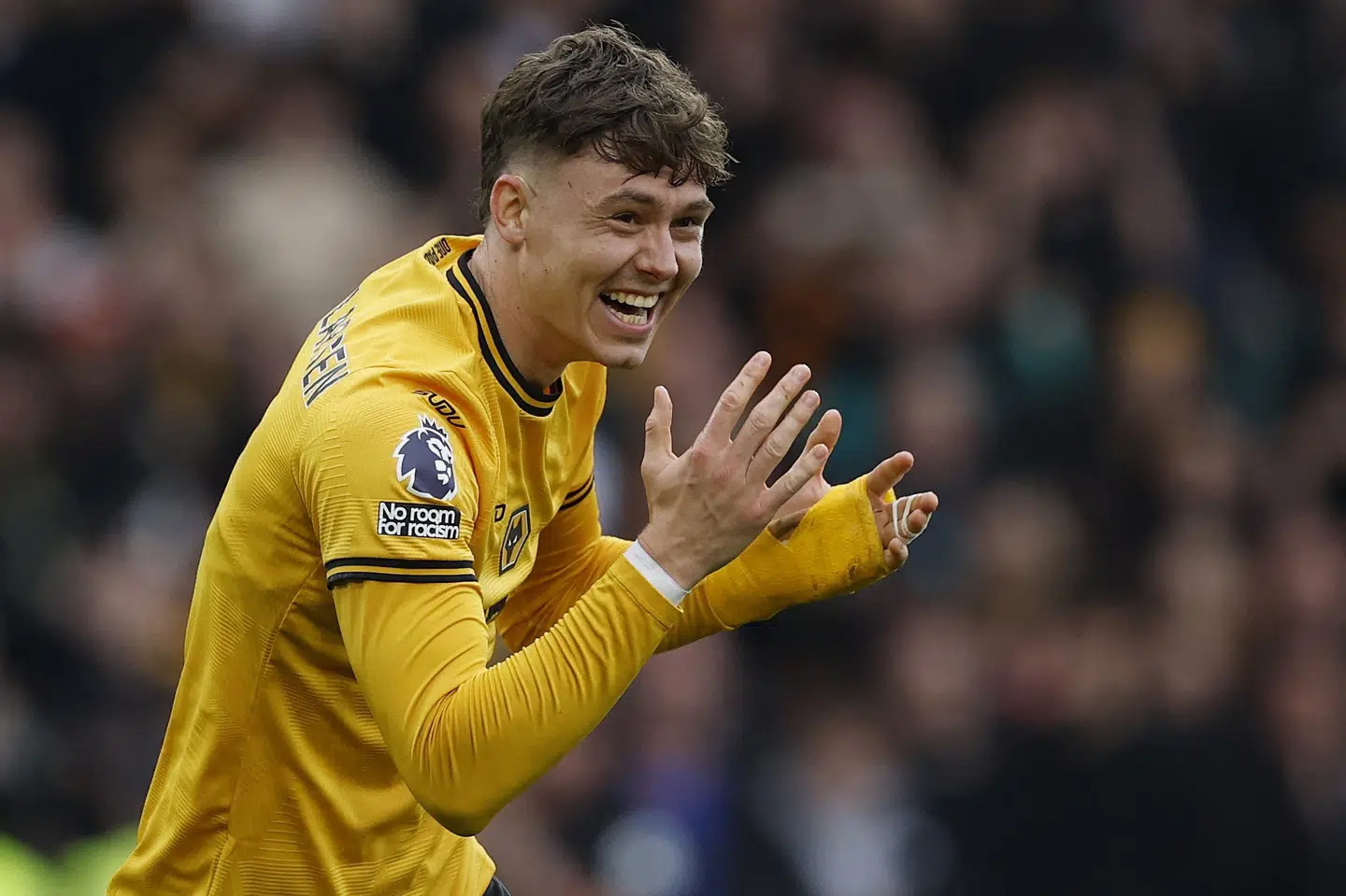 Jørgen Strand Larsen skiftede mandag fra Wolverhampton til Crystal Palace. (Arkivfoto).