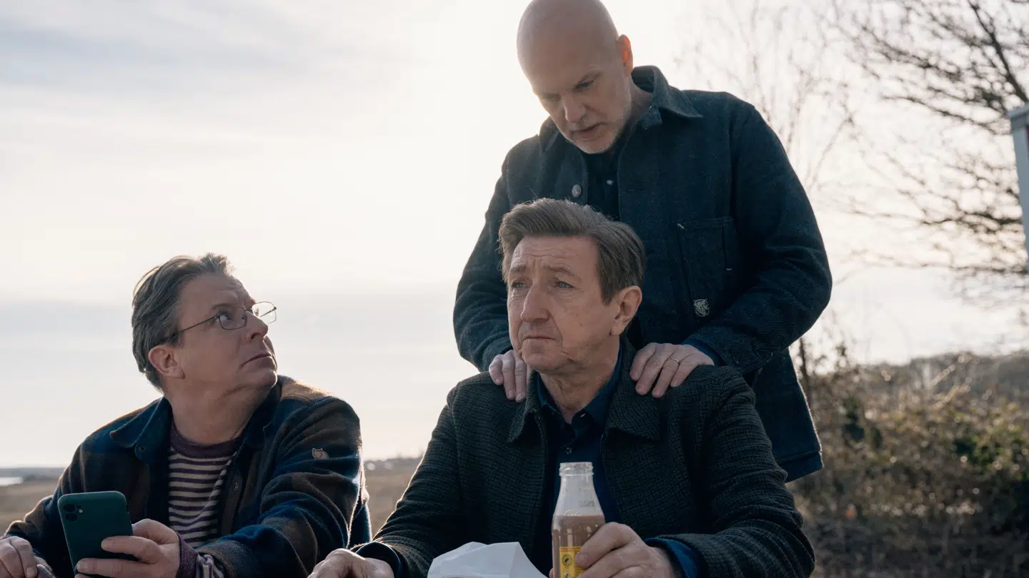 Anders W. Berthelsen, Nicolaj Kopernikus og Troels Lyby i 'Klassefesten 4'.