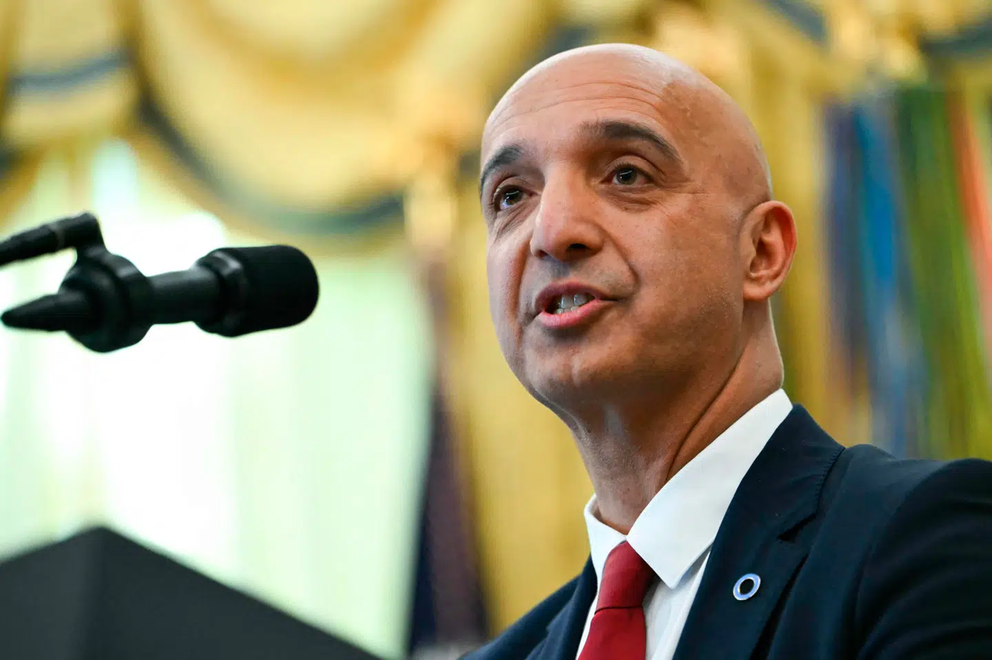 Novo Nordisks omsætningen steg med seks procent i 2025, men udsigterne for 2026 er dystre, fremgår det af et nyt regnskab. Her ses Novo Nordisk administrerende direktør Mike Doustdar.