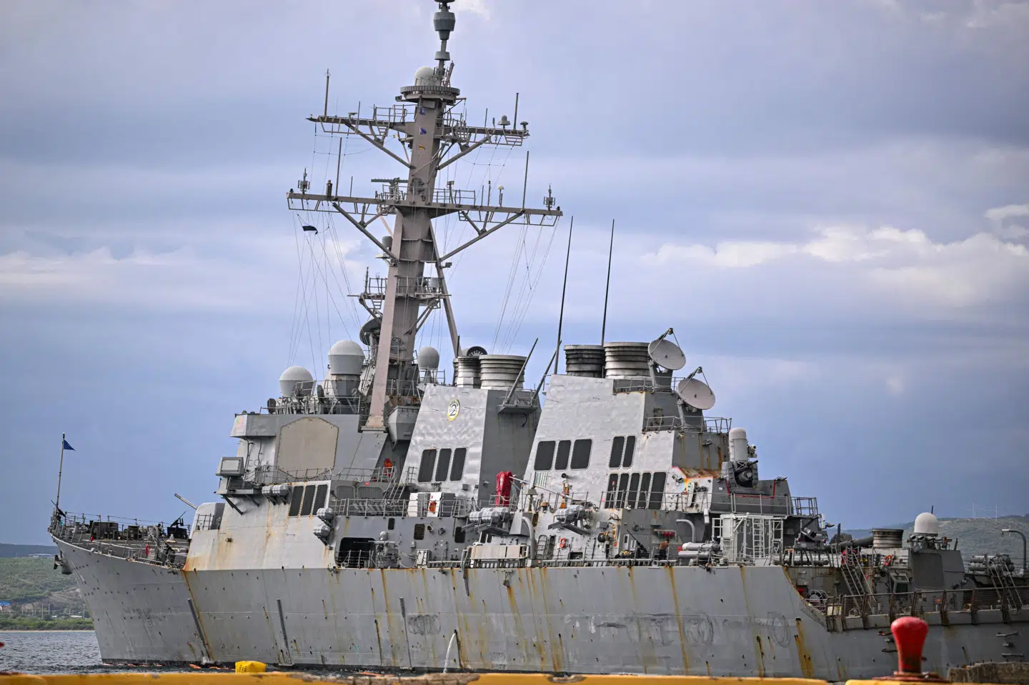 Detroyer USS "Stockdale" lå 2. december i havn i Puerto Rico. Ifølge amerikansk ambassade er krigsskibet og flere andre skibe tirsdag ankommet til kysten ved Port-au-Prince i Haiti. (Arkivfoto).