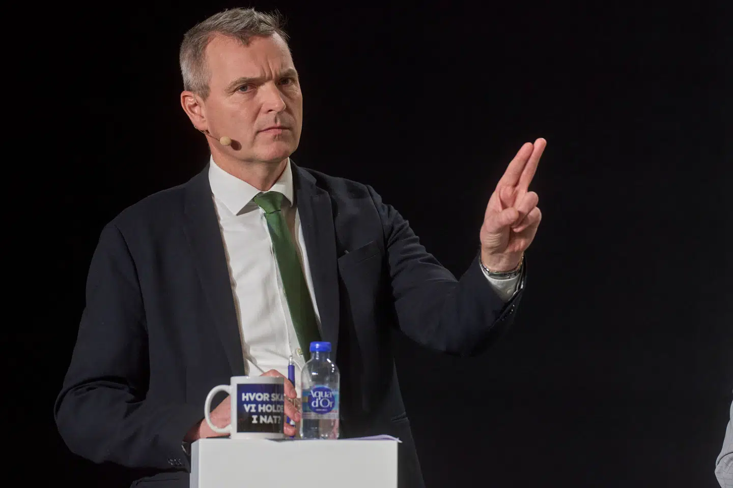 Politiker Jakob Næsager fra Det Konservative Folkeparti til valgdebat i Øksnehallen. Søndag den 16. november 2025.